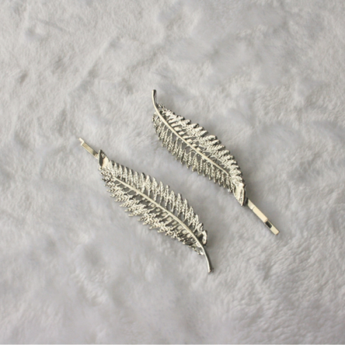 Horquillas Hoja plateadas Atenas