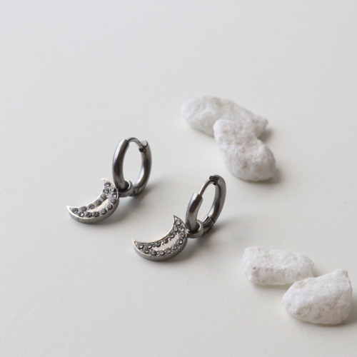 pendientes aro luna
