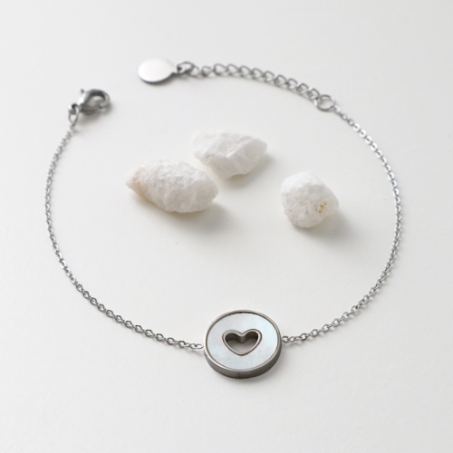 pulsera corazón hueco