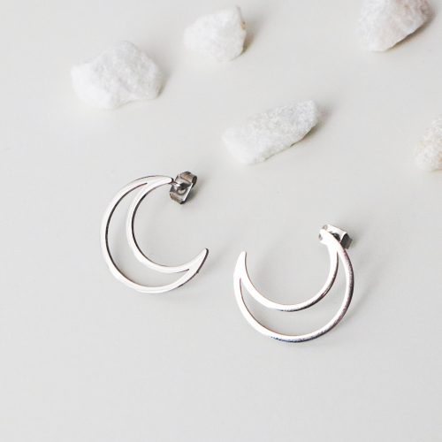 pendientes silueta luna