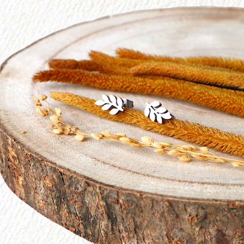 pendientes hojitas